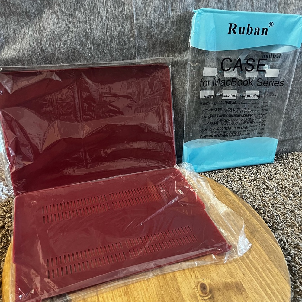 NEW Ruban Marsala Red Hard Cover for Macbook